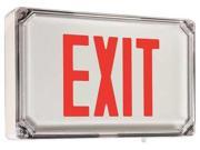 Hubbell Lighting Dual Lite LED Exit Sign Battery Backup SEWLDRWE 4X
