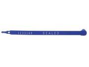 TYDENBROOKS 1046512 Lock Seal 7 1 2 x 1 4 In HDPE Blue PK100