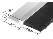 TANIS RPVC232036 Stapled Set Strip Brush PVC Length 36 In