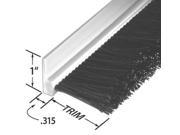 TANIS RPVC312036 Stapled Set Strip Brush PVC Length 36 In