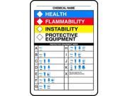 ACCUFORM SIGNS ZFD841VP Chemical Label Plastic 10 In. H