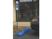 1790B Parking Curb 72 In Blue Polyethylene