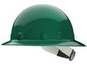 FIBRE METAL BY HONEYWELL E1W74A000 Hard Hat Full Brim E G C Tab Lok Green