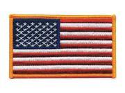 HEROS PRIDE 7362 Embroidered Patch U.S. Flag Dark Gold