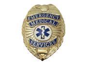 HEROS PRIDE 4183G Metal Badge Emergency Medical Gold