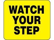 GLARO S18 Y 9 BARRIER POST SIGN WATCH YOUR STEP