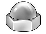 M10 1.50 A2 Stainless Steel Plain Finish Acorn Nuts 5 pk. 6CB97