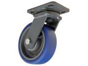 Plate Caster Swivel Poly 6 in. 960 lb. Blue S WH 6SPB