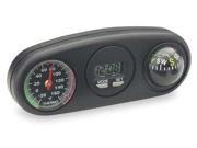 BELL 34204 8 Clock Compass Thermometer Indicator Blk