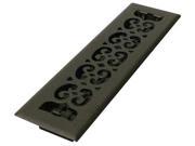 DECOR GRATES ST212 2x12 Scroll Steel Painted Textured Black