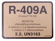 DIVERSITECH 4056 R 409A Refrigerant ID Labels PK10