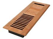 4x14 Louvered Solid Maple Natural Register Decor Grates WML414 N