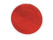 GROTE 40152 Reflector Screw Mount Red Dia 3 1 2 In