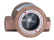 DWYER INSTRUMENTS SFI 100 1 2 Single Sight Flow Indicator Bronze 1 2In