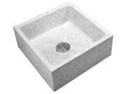 Terrazzo Ware Mop Sink Palomino Tan Bowl Size 20 x 20 x 8D TRH 242410