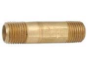 1 4 x 2 MNPT Threaded Low Lead Brass Pipe Nipple 706113 0432