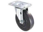 Swivel Plate Caster Therm Rubber 4 in 135 lb D 1UHL3
