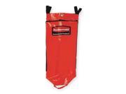 RUBBERMAID FG9T9300RED Recycling Cart Bag Red Vinyl