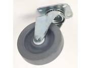 Swivel Plate Caster Therm Rubber 3 1 2 in 155 lb C 4W917