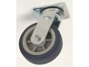 Swivel Plate Caster Therm Rubber 6 in 450 lb Gry 1ULJ5