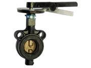 MILWAUKEE VALVE HW 232B 6 Butterfly Valve Wafer Style Size 6 In