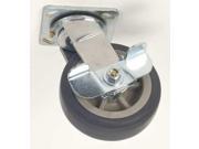 Swivel Plate Caster Therm Rubber 6 in 450 lb 1ULJ6