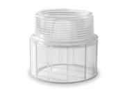 Harvel Clear 1 2 MNPT x Solvent PVC Male Adapter Sched 40 H436005LS