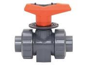 Gf Piping Systems PVC Metering Ball Valve Inline Union 3 8 161323541