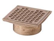 JR SMITH B05NB Floor Drain Strainer Square 5In