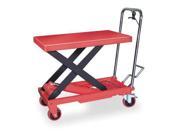 DAYTON 6W803 Scissor Lift Cart 1000 lb. Steel Fixed