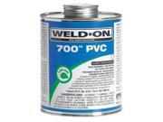 WELD ON 13968 Pipe Cement Clear 32 Oz PVC
