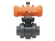 Gf Piping Systems PVC Pneumatic Ball Valve Inline 1 1 2 199233067