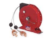 8 5 8 Static Discharge Grounding Cable Reel Dual Clamp Reelcraft G 3050 Y1