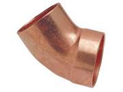 NIBCO 9062 2 DWV 45 Street Elbow Wrot Copper 2 In