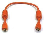 3946 HDMI Cable Std Speed Orange 1.5ft 28AWG