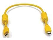 3947 HDMI Cable Std Speed Yellow 1.5ft 28AWG
