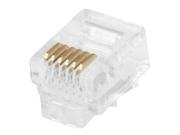 7272 Plug Mod RJ11 6P6C Round Stranded Pk50