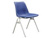 Stacking Chair Plastic Blue 16A323