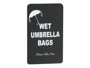 Wet Umbrella Bag Sign Glaro S117BK