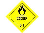 Tapecase 4 x 4 Adhesive Back Shipping Labels Oxidizer Pk50 16V021