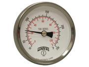 WINTERS TSW174 SWLF Thermometer Analog 40 110 deg 3 4in NPT