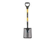 TOOLITE 49503GR Mud Sifting Square Shovel 29 In. Handle