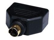 1124 Cable Splitter 1 to 2 Way S Video Black