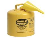 EAGLE UI50FSY Type I Safety Can 5 gal Yellow
