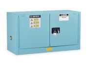 JUSTRITE 891722 Corrosive Safety Cabinet Blue 18 In. D