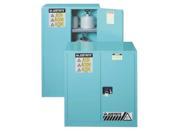 JUSTRITE 894522 Corrosive Safety Cabinet 43 In. W Blue