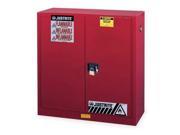 JUSTRITE 893031 Paints and Inks Cabinet 40 Gal. Red