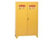 EAGLE 1924LEGS Flammable Safety Cabinet 12 Gal. Yellow