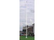 VILLAGER III 395 Flag Pole 20 ft. Fiberglass White
