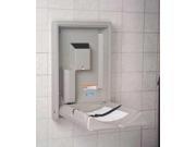 Standard Recessed Vertical Baby Changing Station Cream